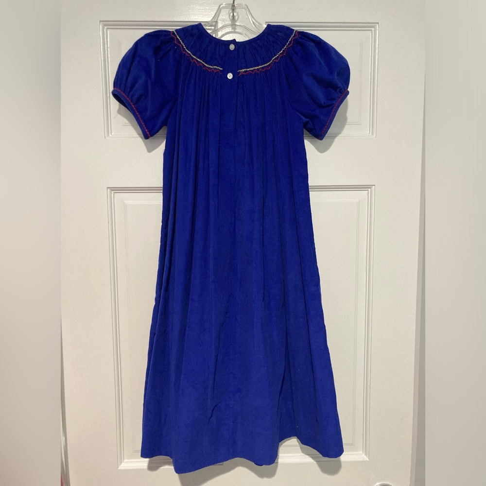Amanda Remembered Wizard of Oz Corduroy Smocked Short Sleeved Dress NWOT Girls 6 - Picture 3 of 10